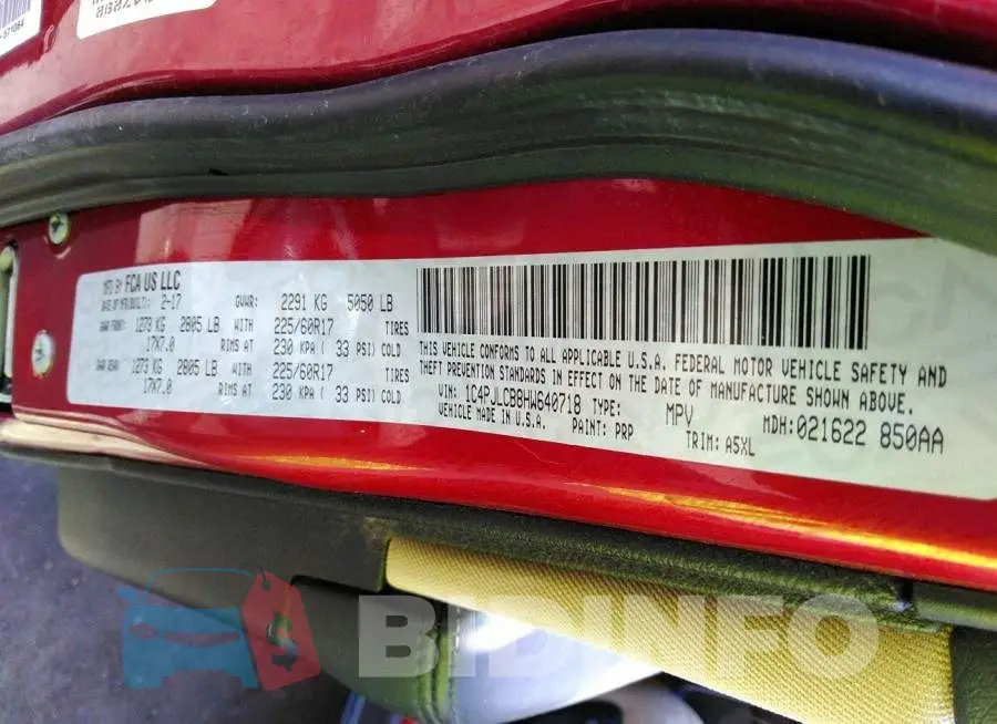 1C4PJLCB8HW640718 Photo# 9