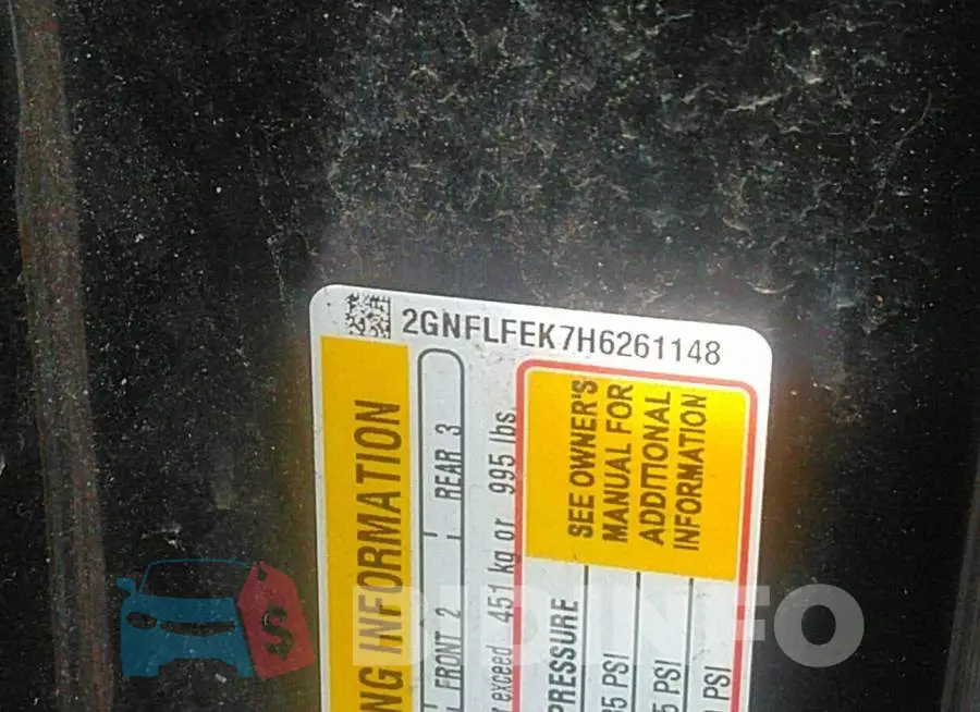 2GNFLFEK7H6261148 Photo# 9