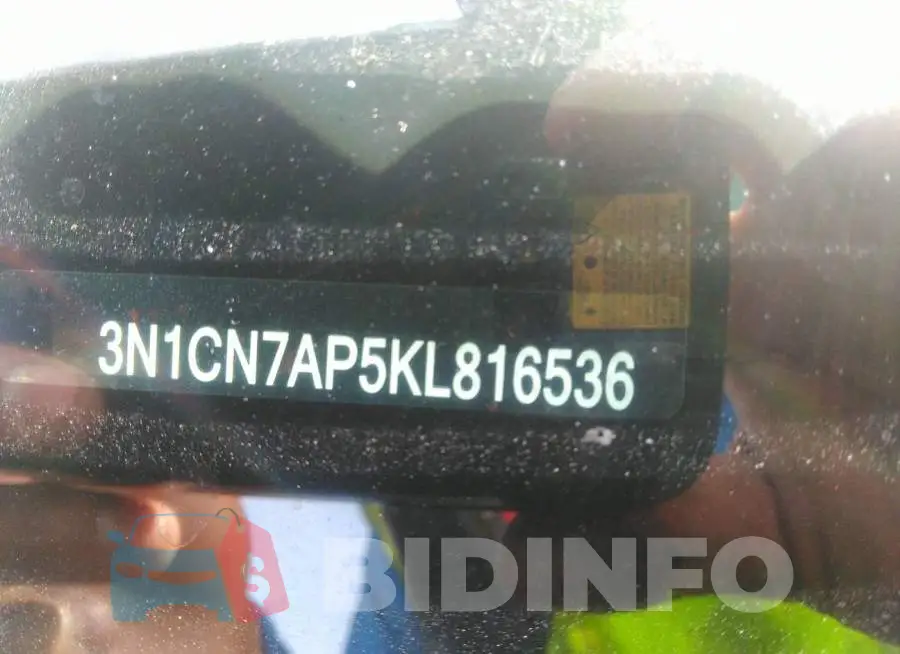 3N1CN7AP5KL816536 Photo# 9