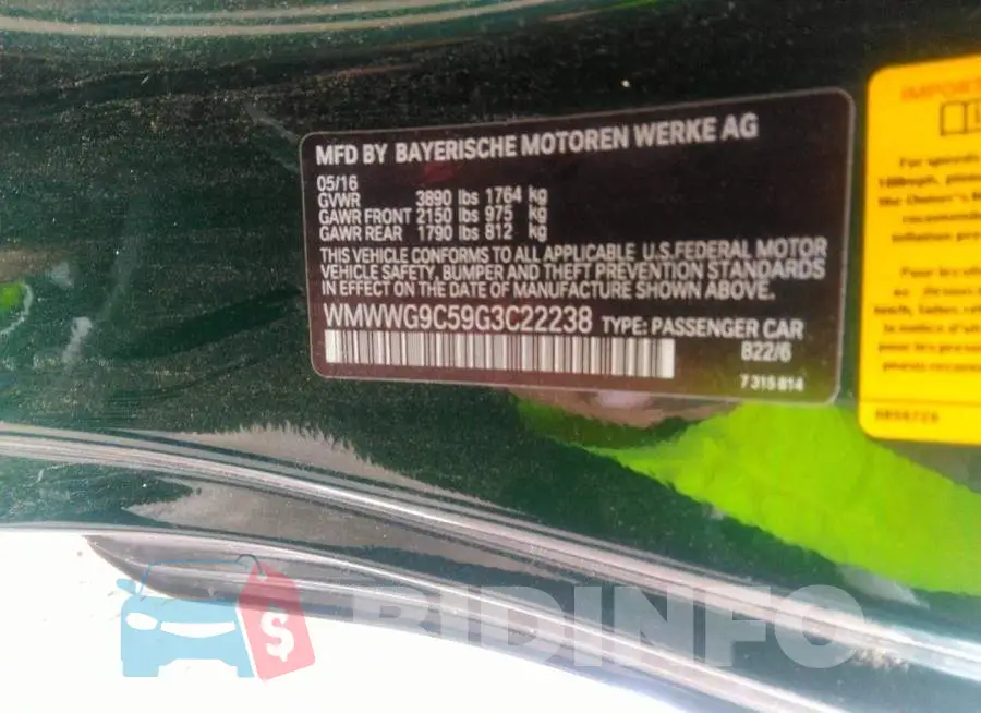 WMWWG9C59G3C22238 Photo# 9