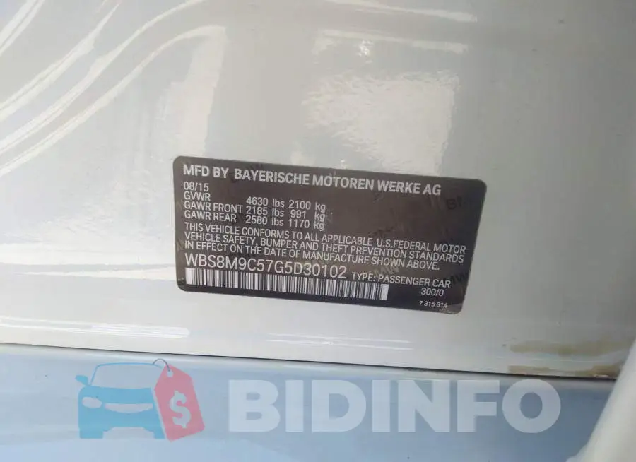 WBS8M9C57G5D30102 Photo# 9