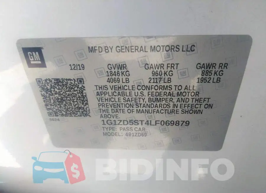 1G1ZD5ST4LF069879 Photo# 9