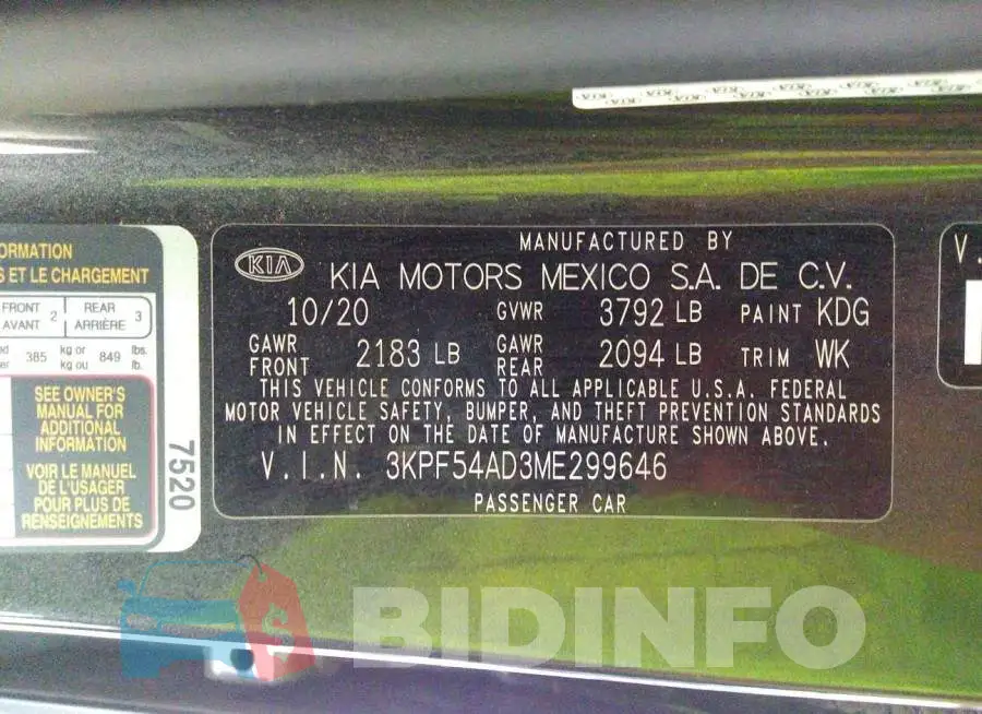 3KPF54AD3ME299646 Photo# 9