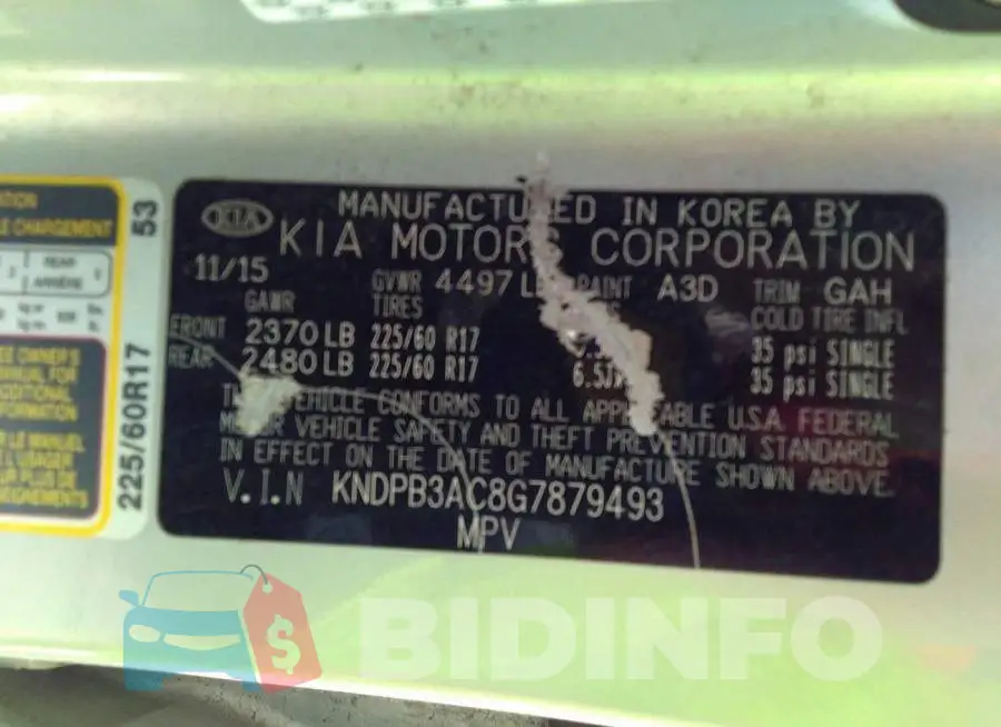 KNDPB3AC8G7879493 Photo# 9