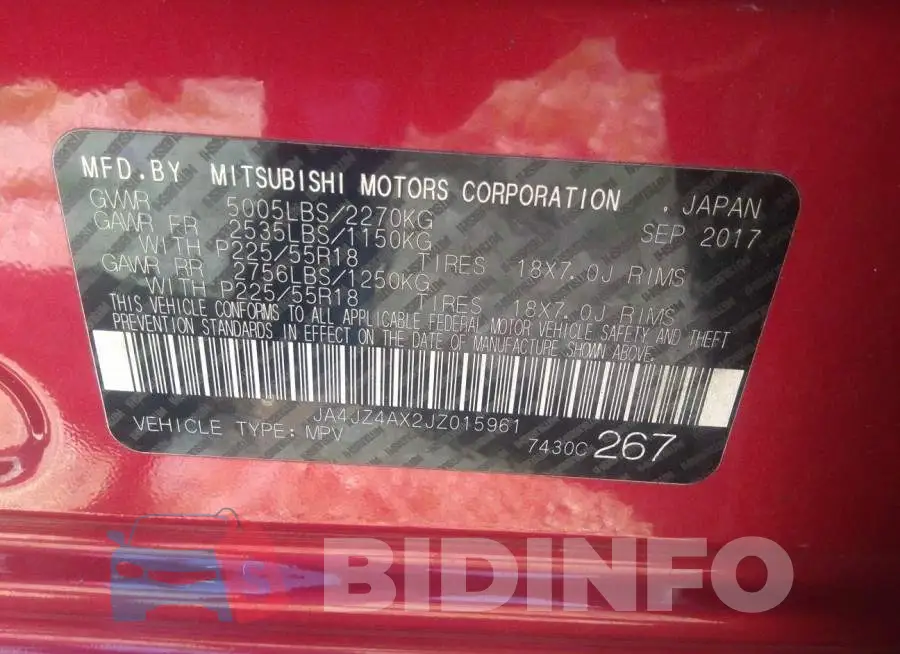 JA4JZ4AX2JZ015961 Photo# 9