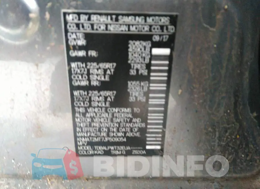 KNMAT2MT7JP509054 Photo# 9