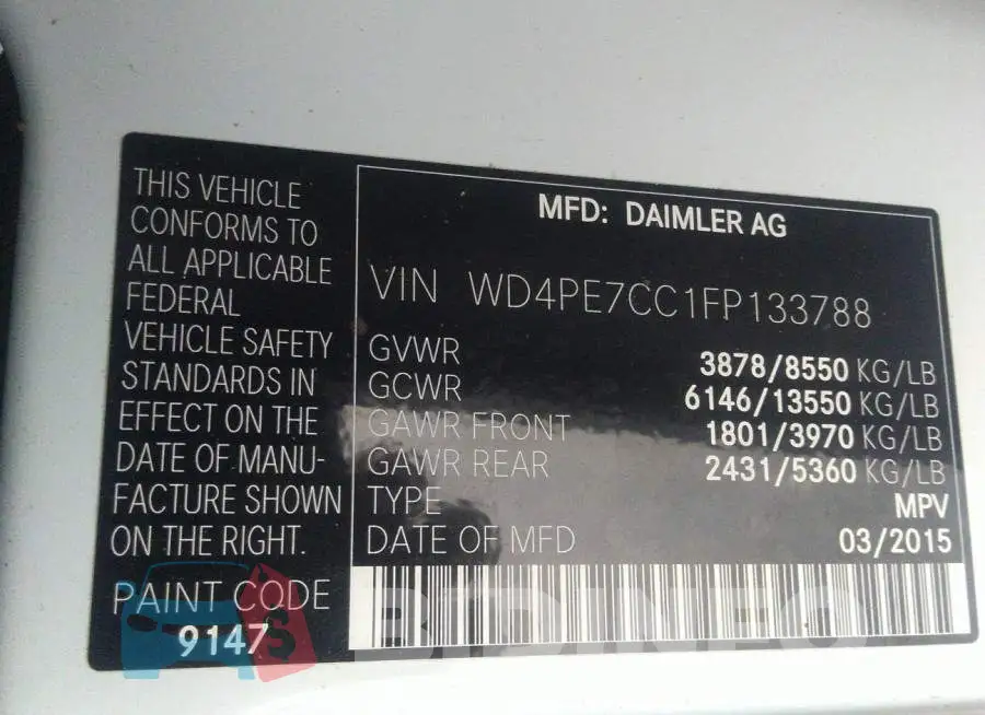 WD4PE7CC1FP133788 Photo# 9