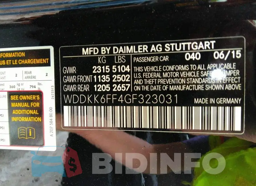 WDDKK6FF4GF323031 Photo# 9