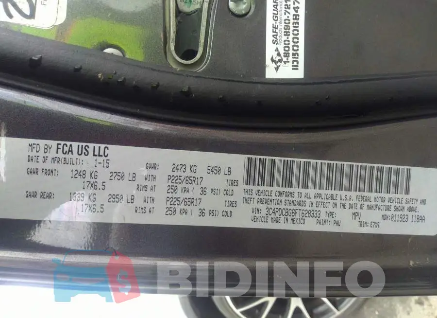 3C4PDCBG6FT628333 Photo# 9