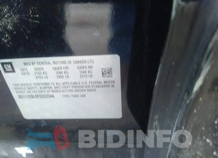 2G1115SL6F9222944 Photo# 9