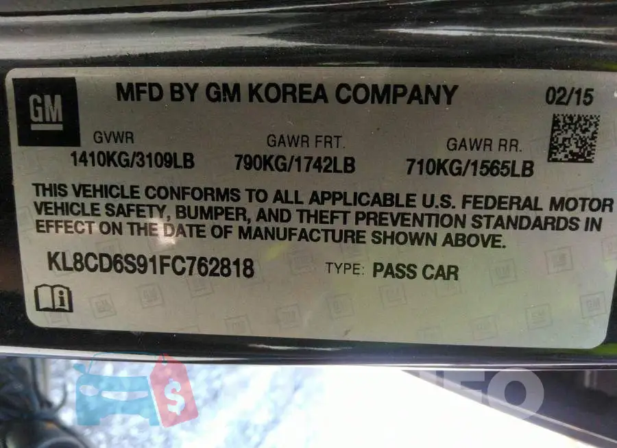 KL8CD6S91FC762818 Photo# 9