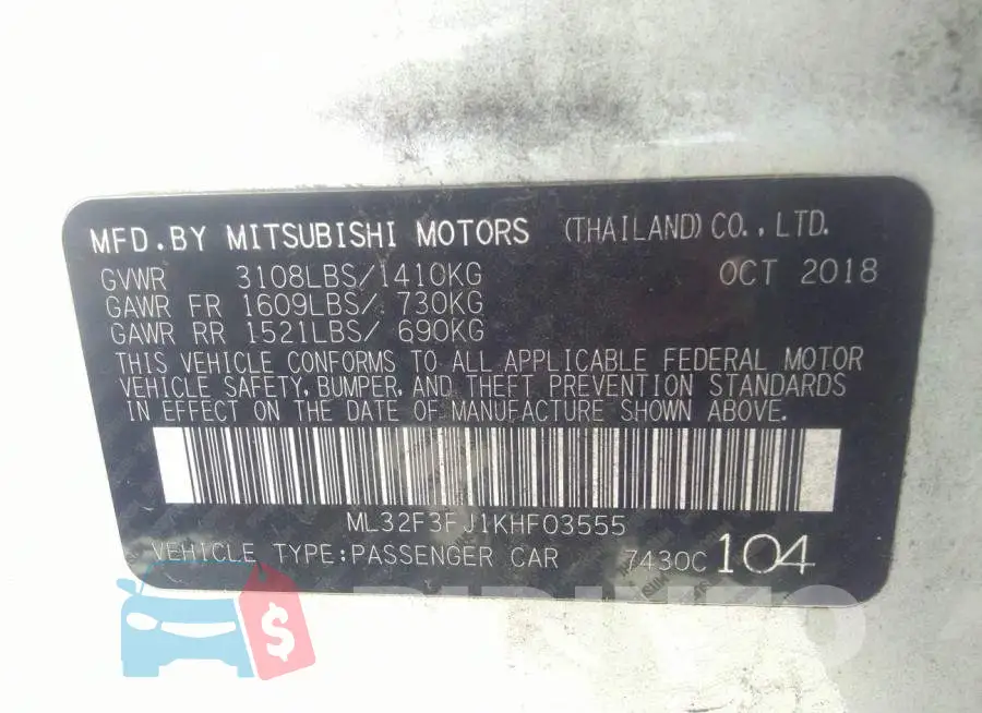 ML32F3FJ1KHF03555 Photo# 9