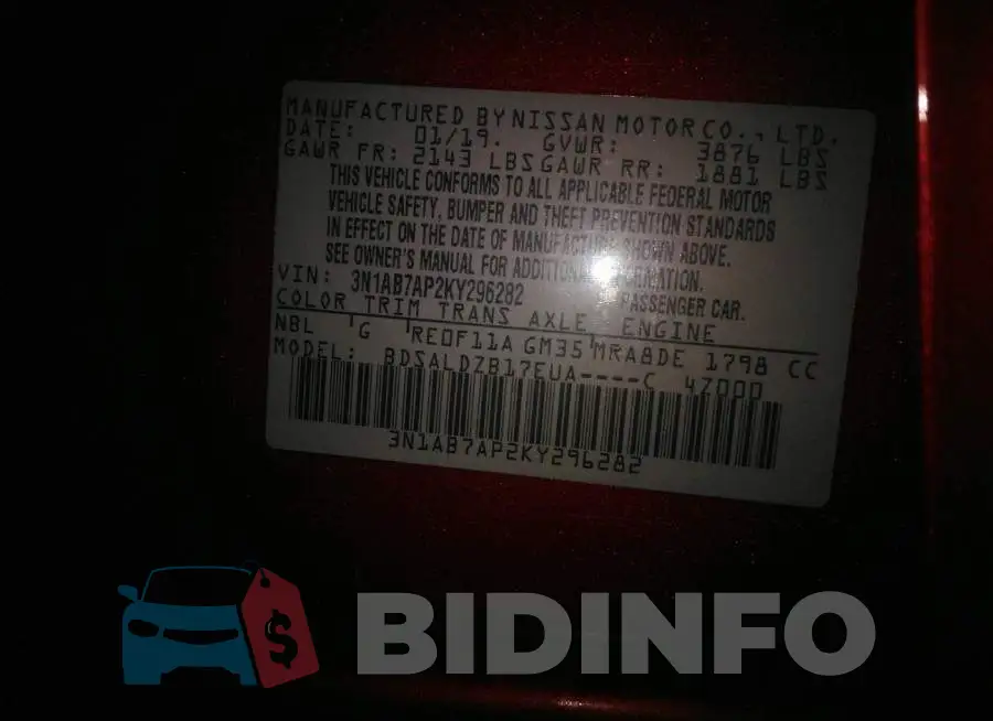 001AB7AP2KY296282 Photo# 9