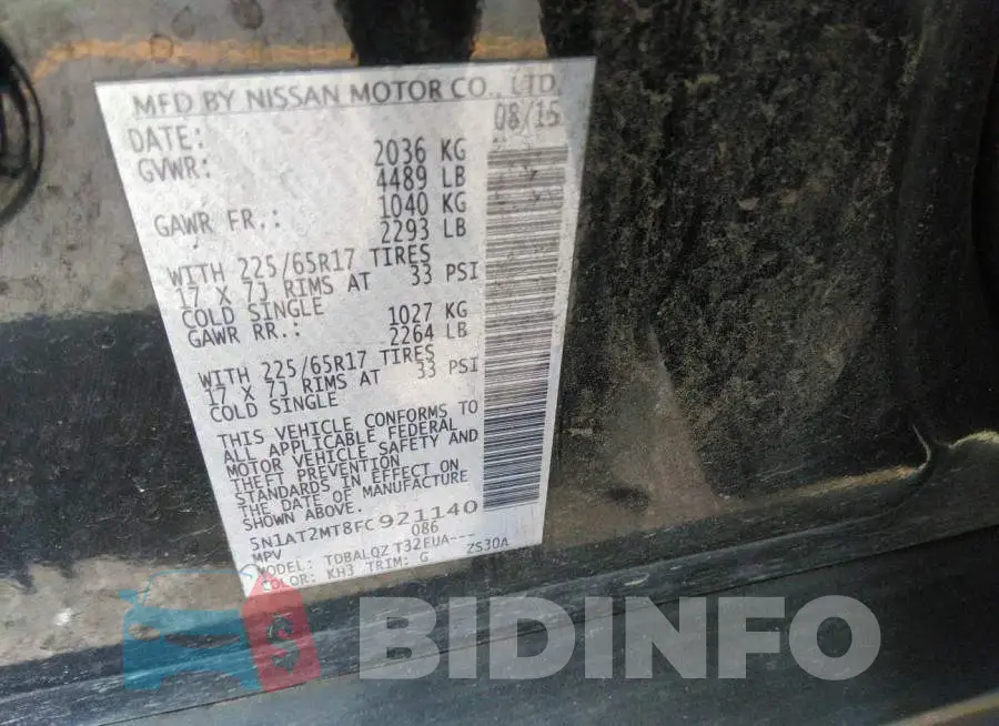 5N1AT2MT8FC921140 Photo# 9