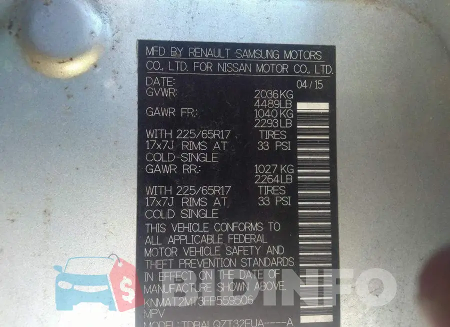 KNMAT2MT3FP559506 Photo# 9