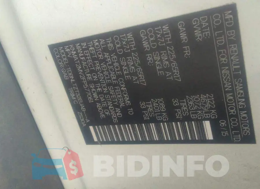 KNMAT2MV2FP577061 Photo# 9