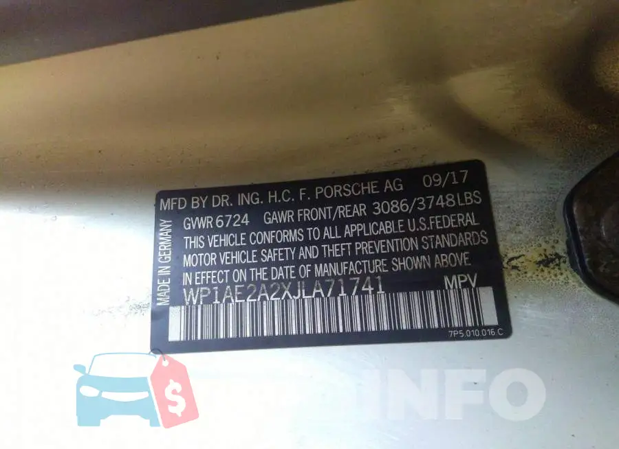 WP1AE2A2XJLA71741 Photo# 9