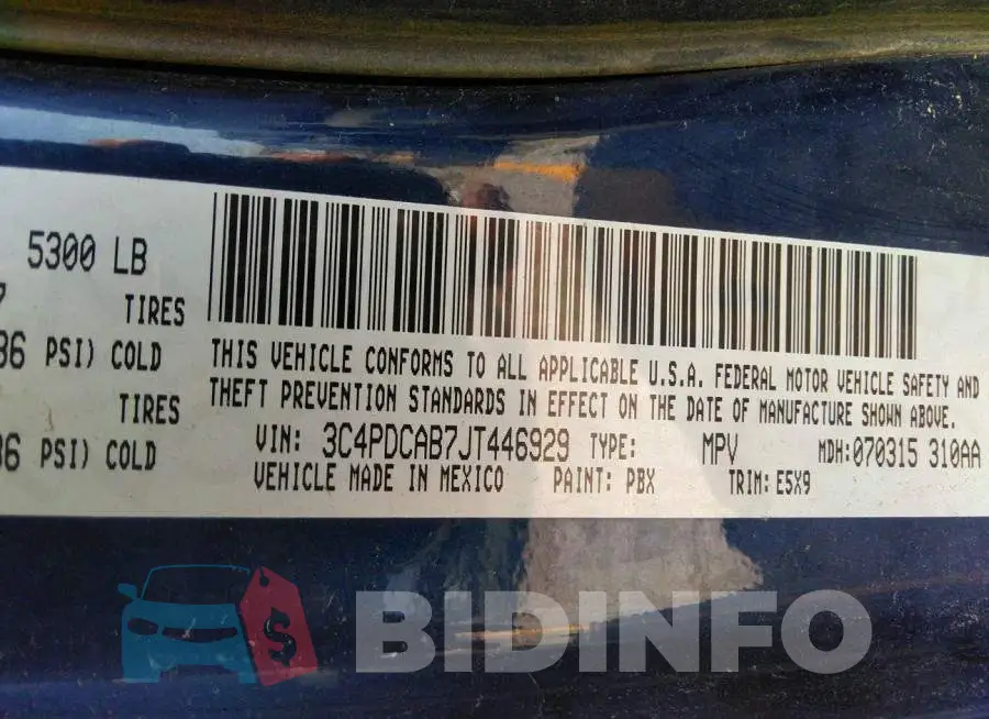 3C4PDCAB7JT446929 Photo# 9