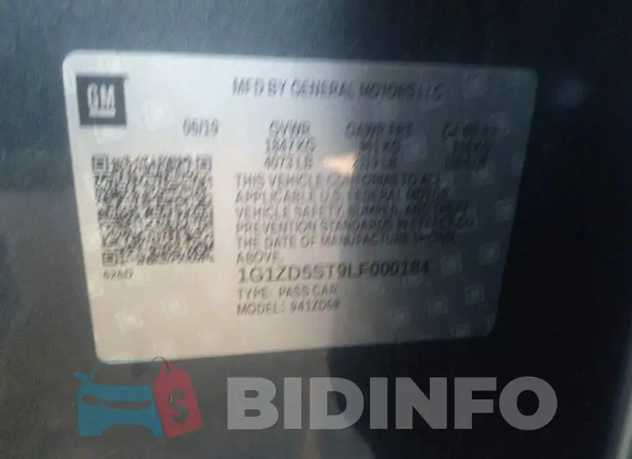 1G1ZD5ST9LF000184 Photo# 9