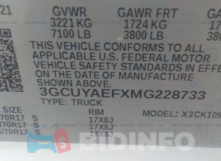 3GCUYAEFXMG228733 Photo# 9
