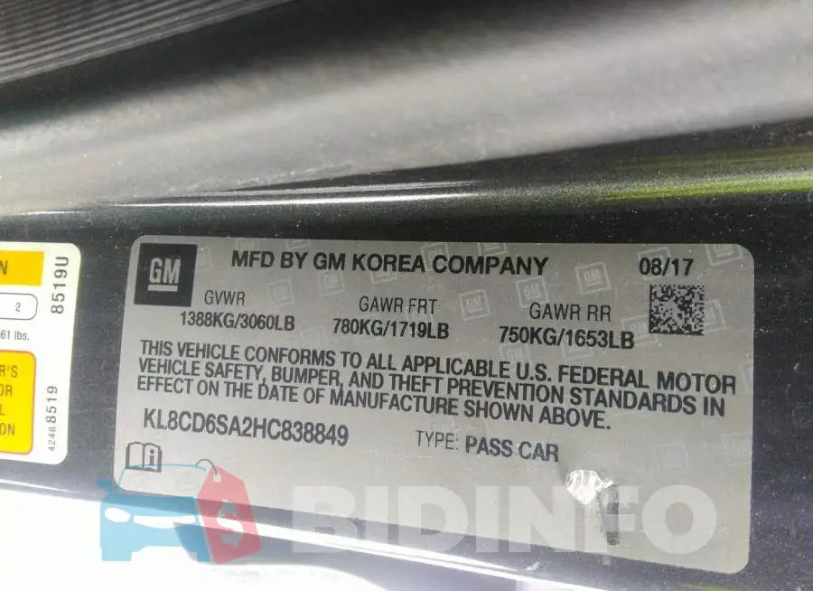 KL8CD6SA2HC838849 Photo# 9