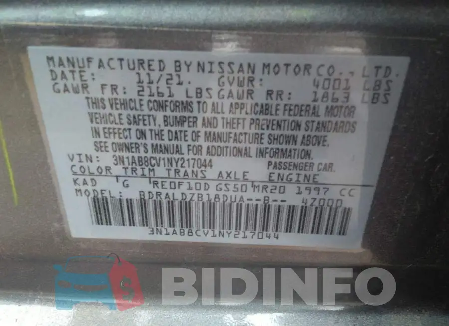 3N1AB8CV1NY217044 Photo# 9