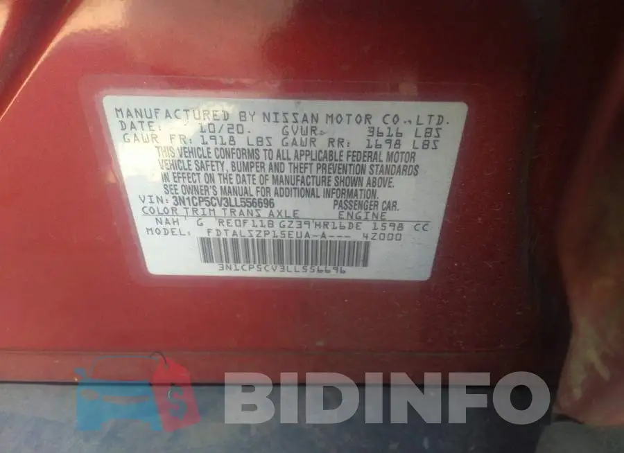 3N1CP5CV3LL556696 Photo# 9