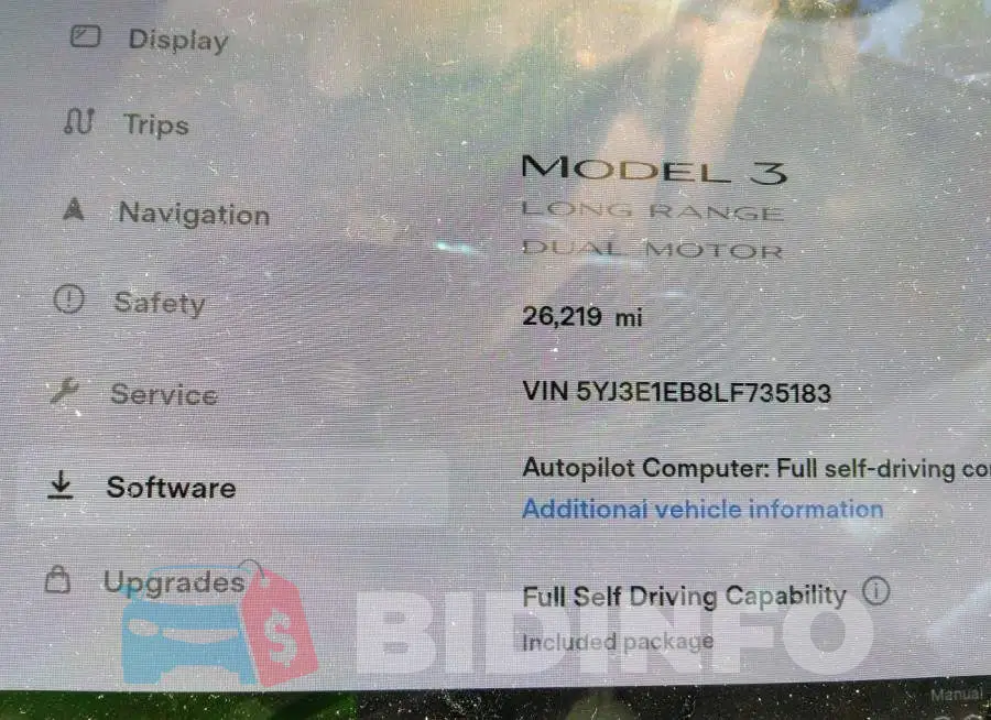 5YJ3E1EB8LF735183 Photo# 7
