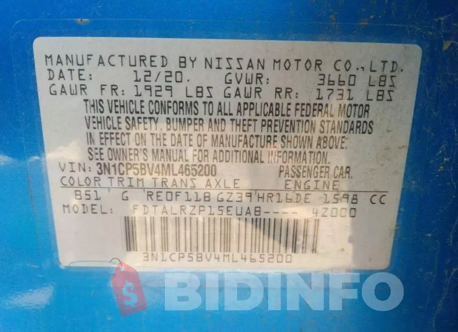 3N1CP5BV4ML465200 Photo# 9