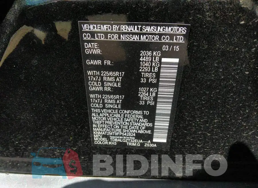 KNMAT2MT9FP542824 Photo# 9