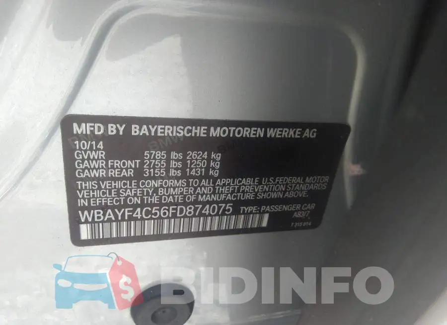 WBAYF4C56FD874075 Photo# 9