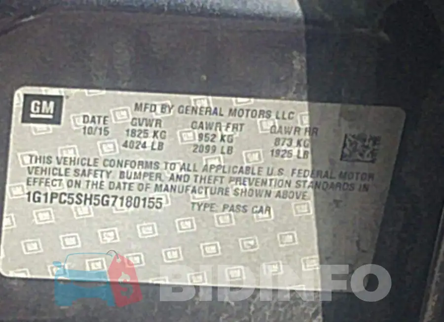 1G1PC5SH5G7180155 Photo# 9