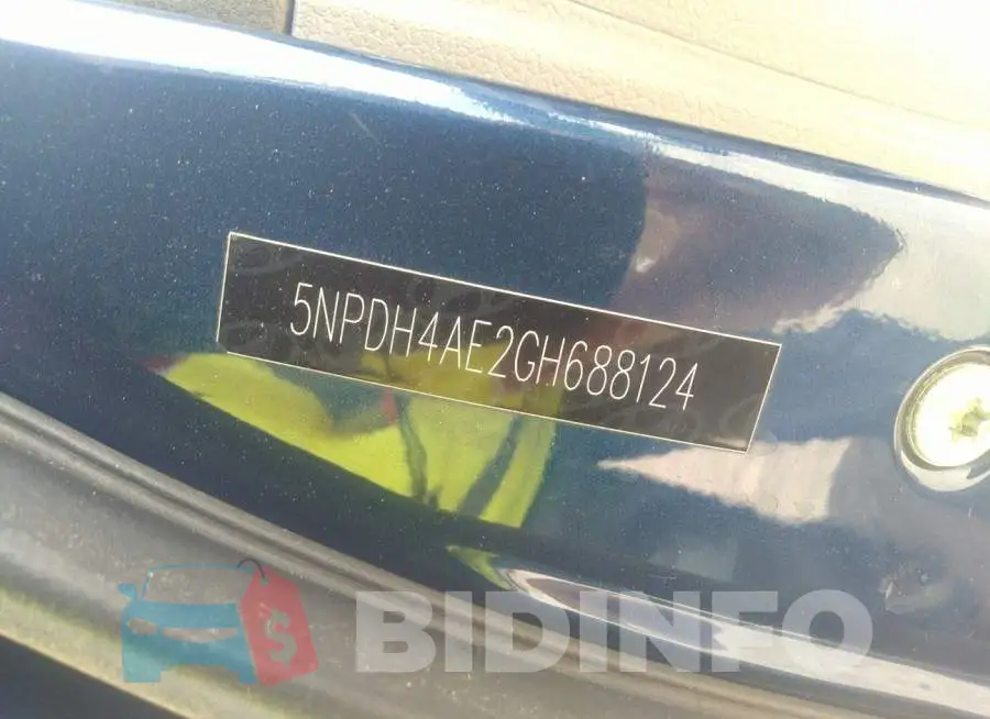 5NPDH4AE2GH688124 Photo# 9