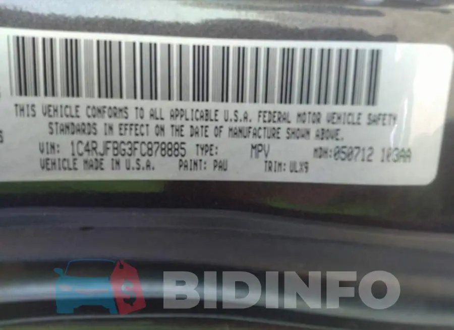1C4RJFBG3FC878885 Photo# 9