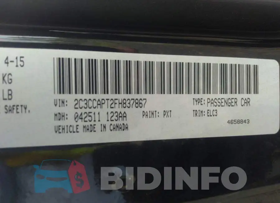 2C3CCAPT2FH837867 Photo# 9