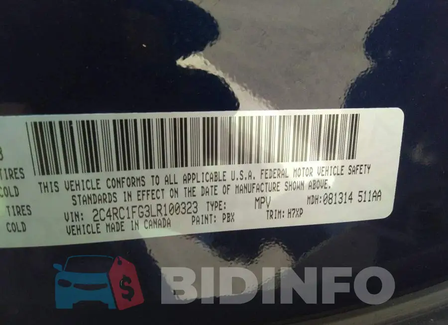 2C4RC1FG3LR100323 Photo# 9