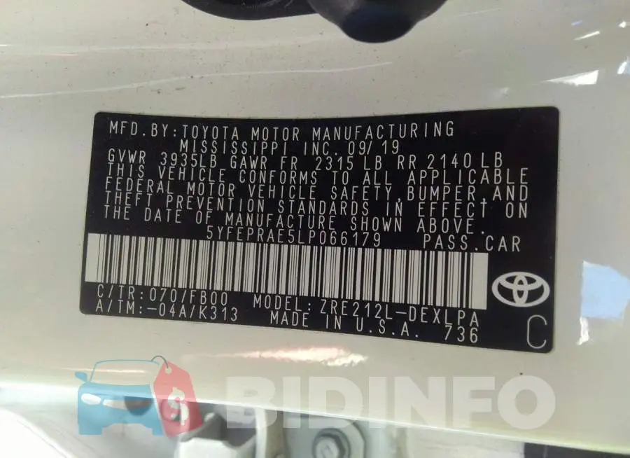 5YFEPRAE5LP066179 Photo# 9
