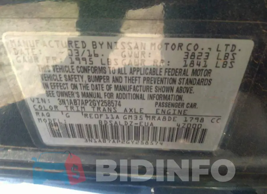 3N1AB7AP2GY258574 Photo# 9