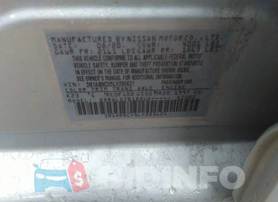 3N1AB8CV5LY285621 Photo# 9