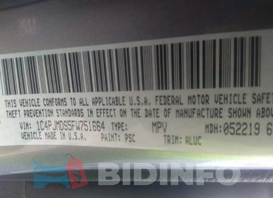 1C4PJMDS5FW751664 Photo# 9