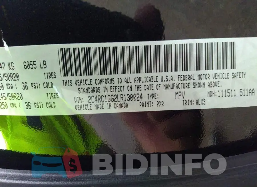 2C4RC1GG2LR130024 Photo# 9