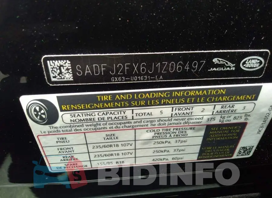 SADFJ2FX6J1Z06497 Photo# 9