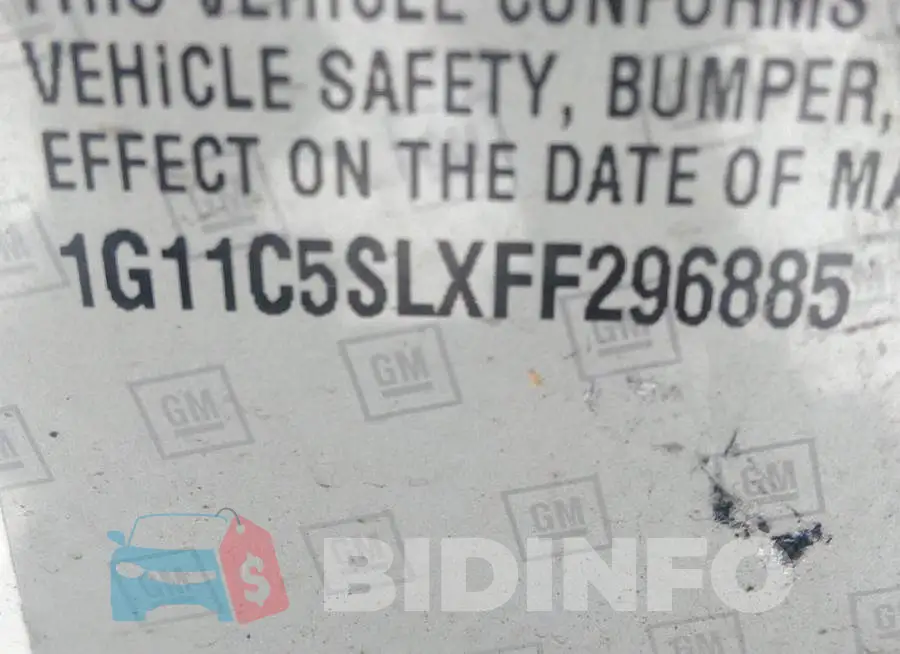 1G11C5SLXFF296885 Photo# 9