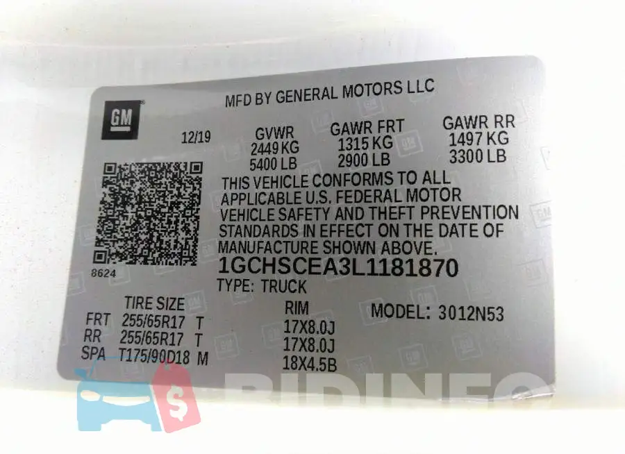 1GCHSCEA3L1181870 Photo# 9
