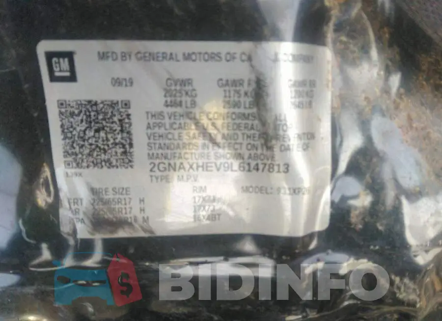 2GNAXHEV9L6147813 Photo# 9