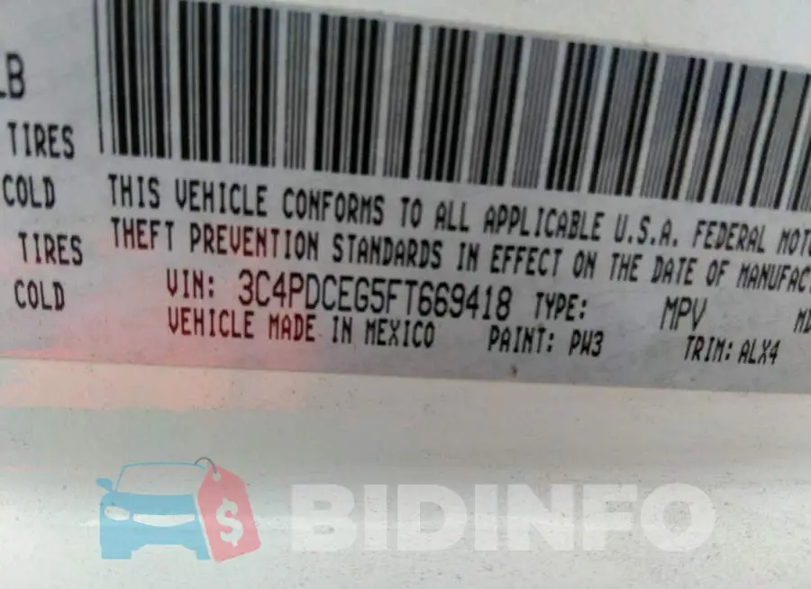 3C4PDCEG5FT669418 Photo# 9