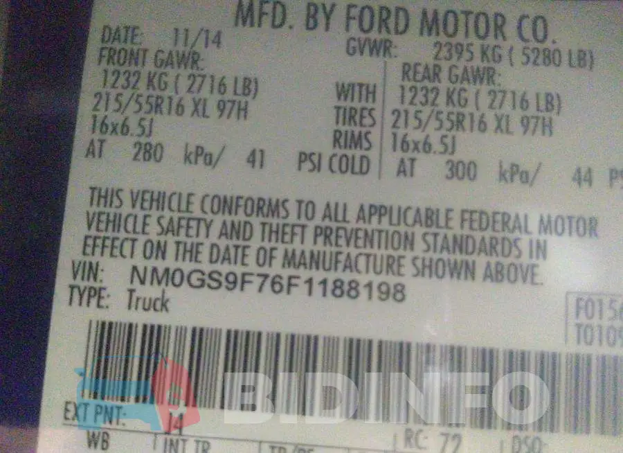 NM0GS9F76F1188198 Photo# 9