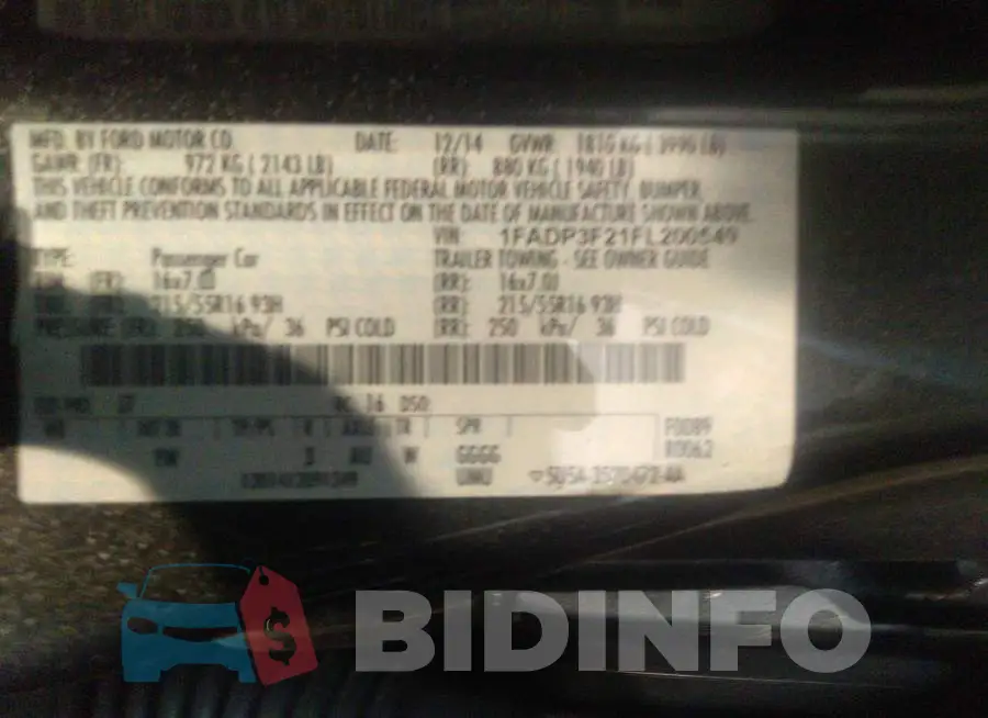 1FADP3F21FL200549 Photo# 9