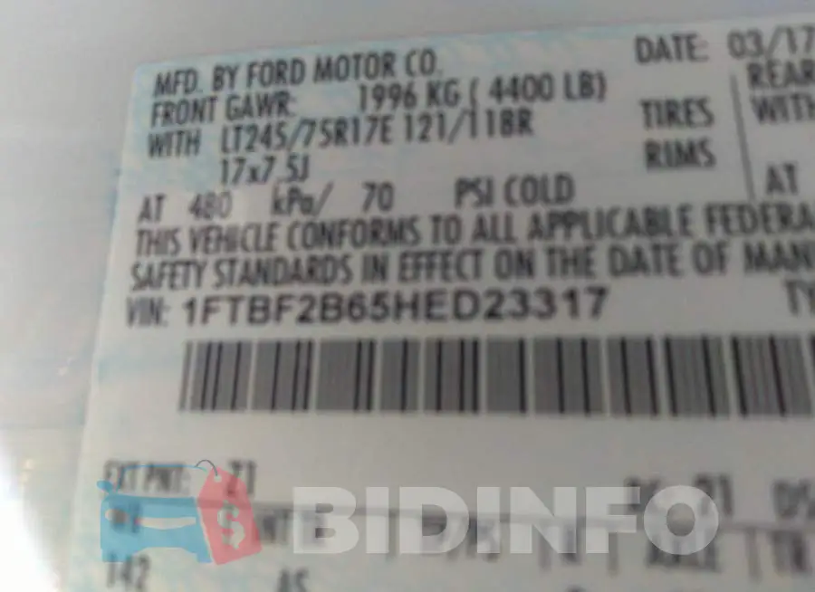 1FTBF2B65HED23317 Photo# 9