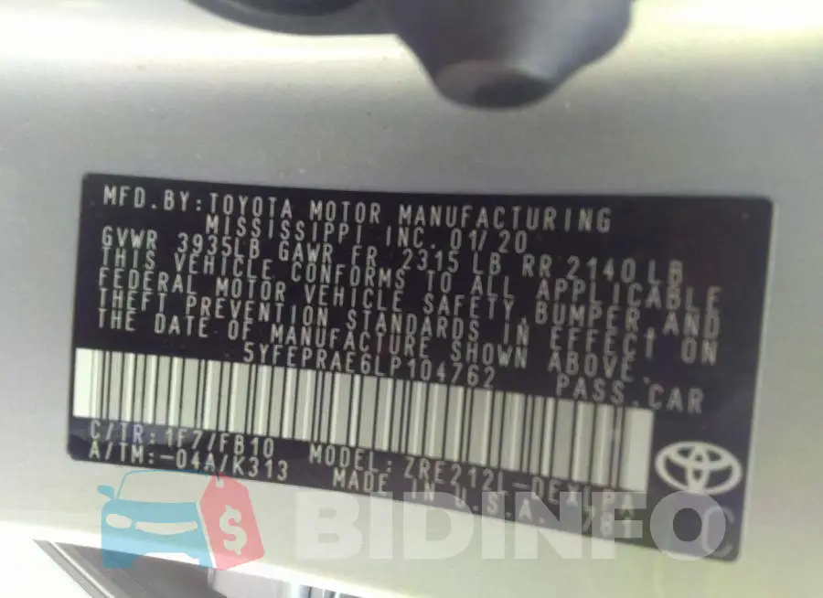 5YFEPRAE6LP104762 Photo# 9